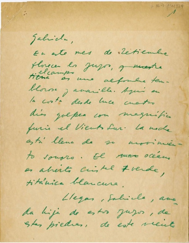 8 de septiembre de 1954: Neruda le da la bienvenida a una Mistral que se despide | carta 1 | Litoral Poeta de Las Artes | Pablo Salinas