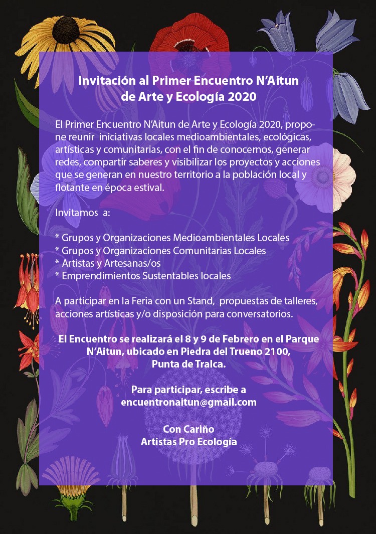 Parque N'aitun comienza actividades 2020 | Parque neitun 2020 | Litoral Poeta de Las Artes | Artistas Proecología de Isla Negra, Corporación e Artistas Proecología de Isla Negra, Cristina Pizarro, Parque de las Esculturas, Parque N'aitun, Punta de Tralca, Víctor Hugo Nuñez