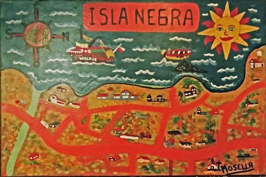 Ricardo Mosella: de La Cuarta a los peces multicolores de Isla Negra | mosella 3 1 | Litoral Poeta de Las Artes | Isla Negra, litoral de los poetas, Litoral Poeta, pintura, poesía