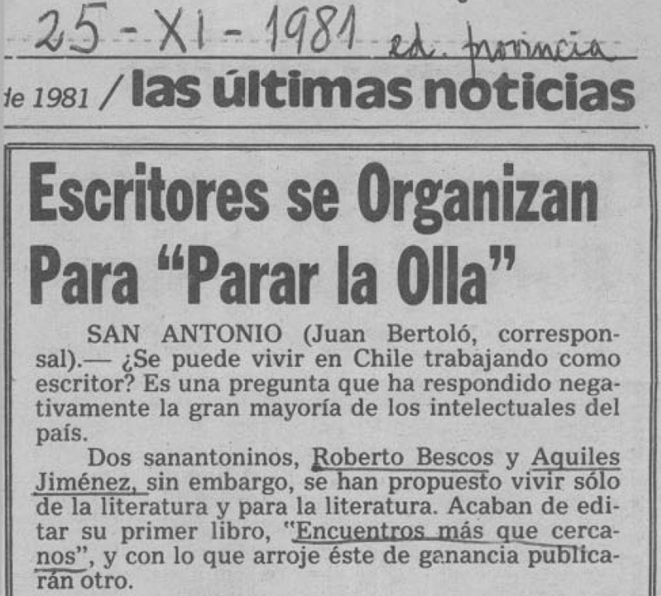 Roberto Bescós: artesano de la palabra | image | Litoral Poeta de Las Artes | Aquiles Jiménez, Artesanía en Duendes, El viaje de Niñilo, Fundación San Antonio Siglo XXI, kamishibai, literatura infantil, litoral de los poetas, Llolleo, patrimonio cultural, Poesía Chilena, poesía y territorio, revista Trapisonda, Roberto Bescós, san antonio, títeres