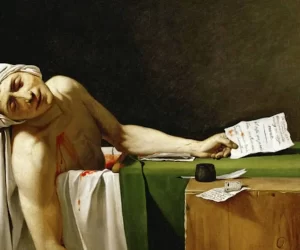 Artista - La muerte de Marat - pintada por Jacques-Louis David en 1793