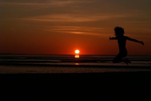 sunrise-women's-beach-red-jump-silhouette-1372058-pxhere.com